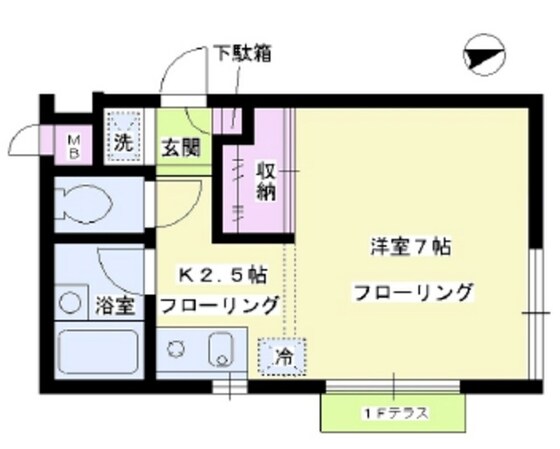 ジュネス若林の物件間取画像